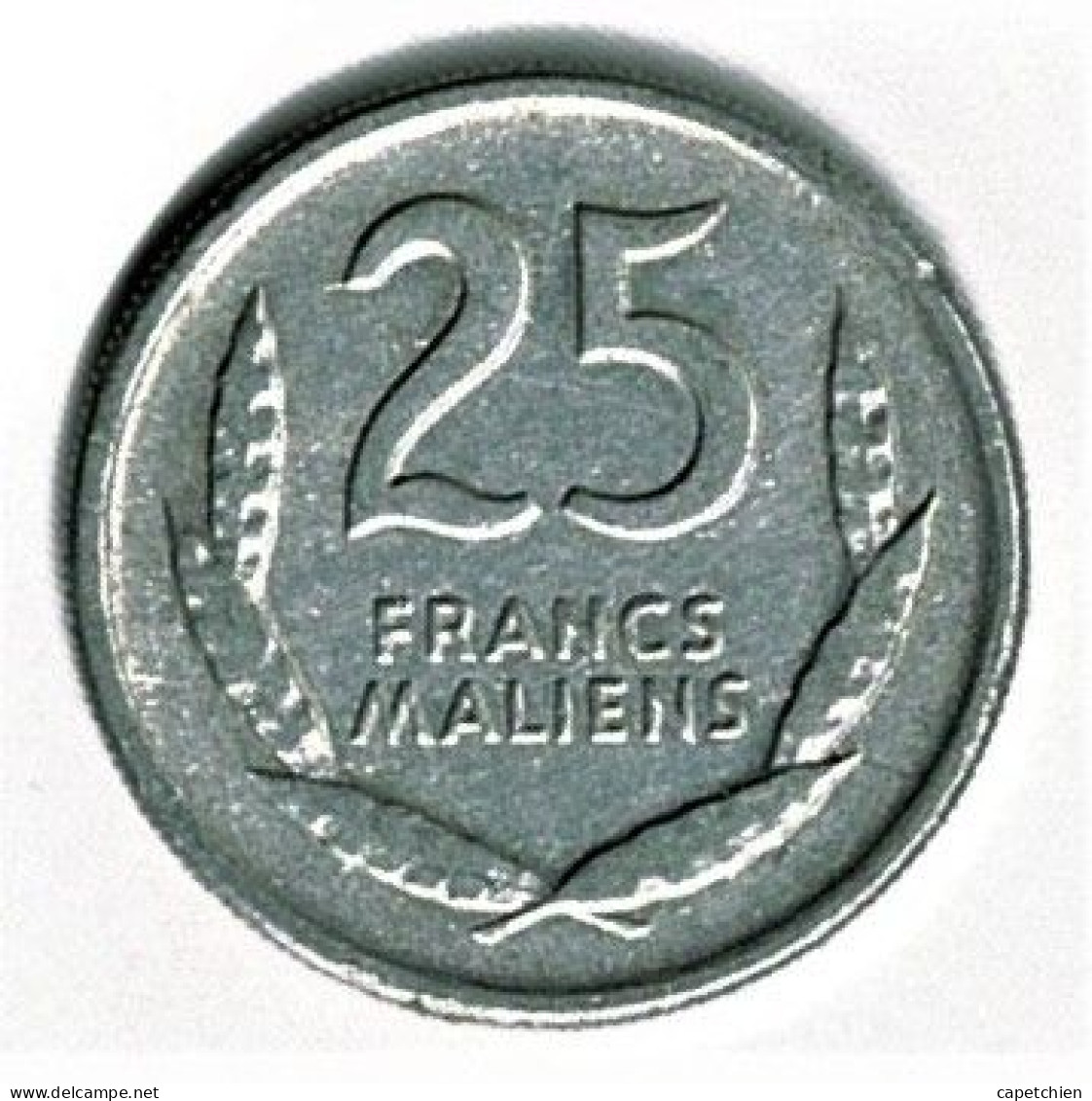 MALI / 25 FRANCS MALIENS / TÊTE DE LION / 1961 / ALU - Mali (1962-1984)