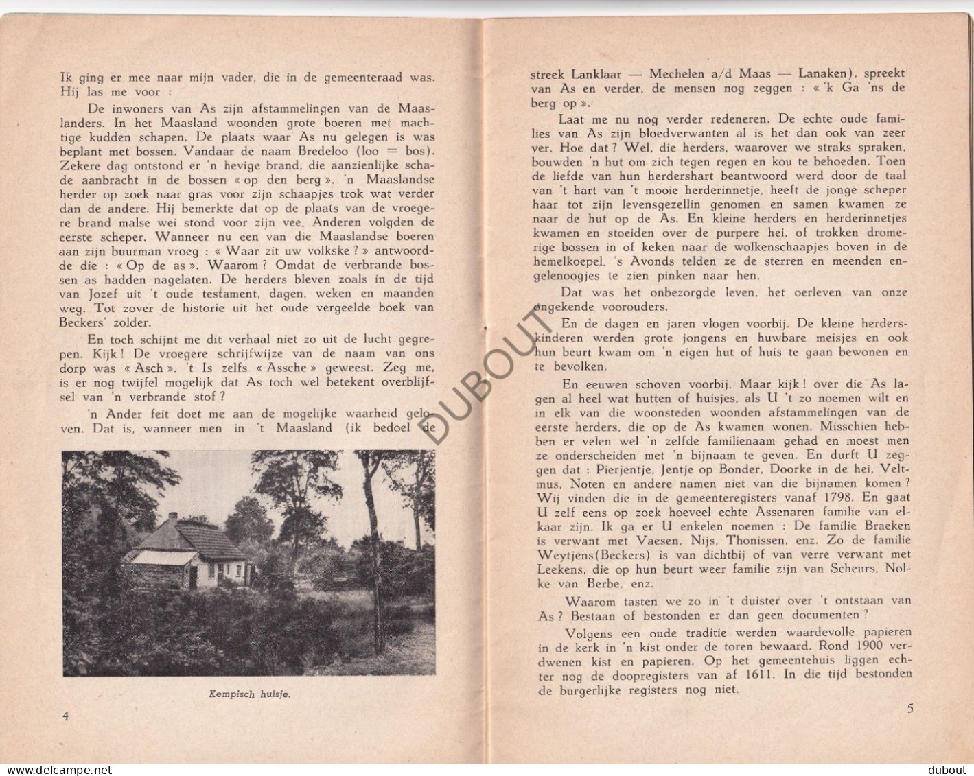 As/Bree - Flitsen Uit De Geschiedenis - B. Gabriëls, Gesigneerd - 1951 (V2334) - Antique