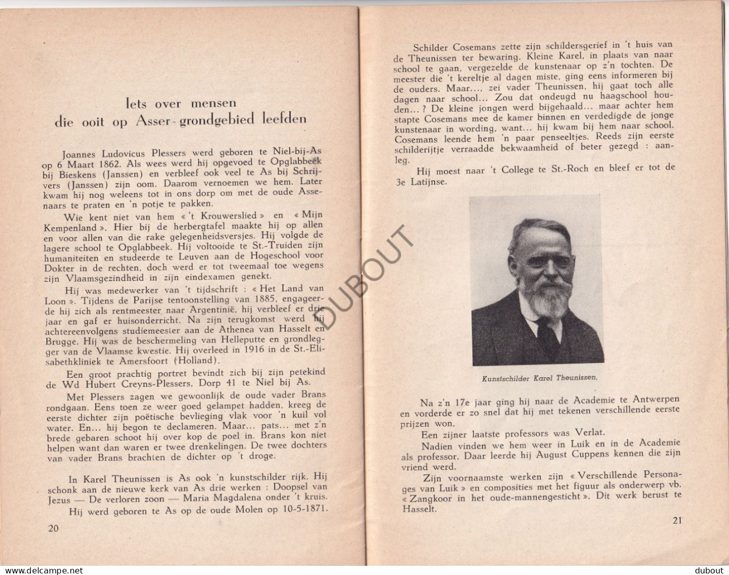 As/Bree - Flitsen Uit De Geschiedenis - B. Gabriëls, Gesigneerd - 1951 (V2334) - Anciens