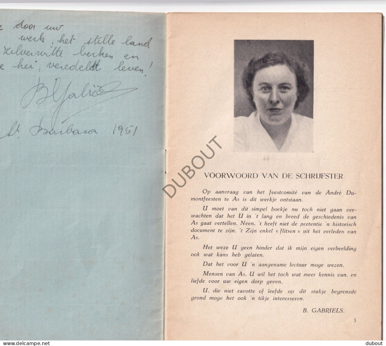 As/Bree - Flitsen Uit De Geschiedenis - B. Gabriëls, Gesigneerd - 1951 (V2334) - Oud