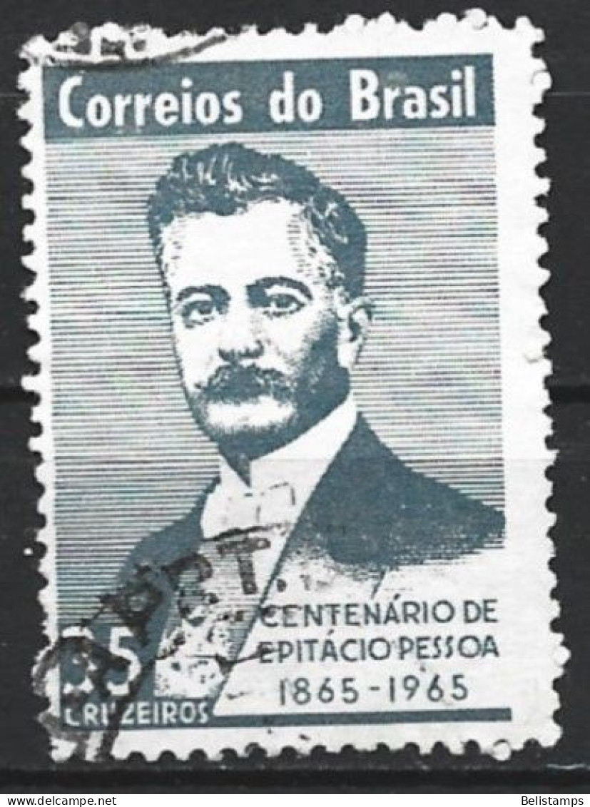 Brazil 1965. Scott #1002 (U) President, Epitacio Da Silva Pessoa  *Complete Issue* - Oblitérés