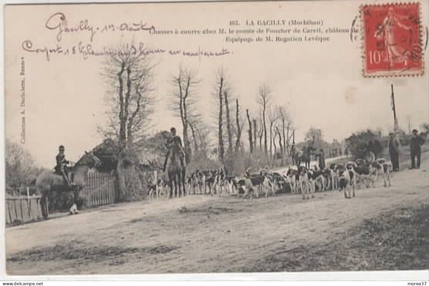 LA GACILLY  Chasses à Courre Chez Mr Le Comte De Foucher De Careil Etc.... - La Gacilly