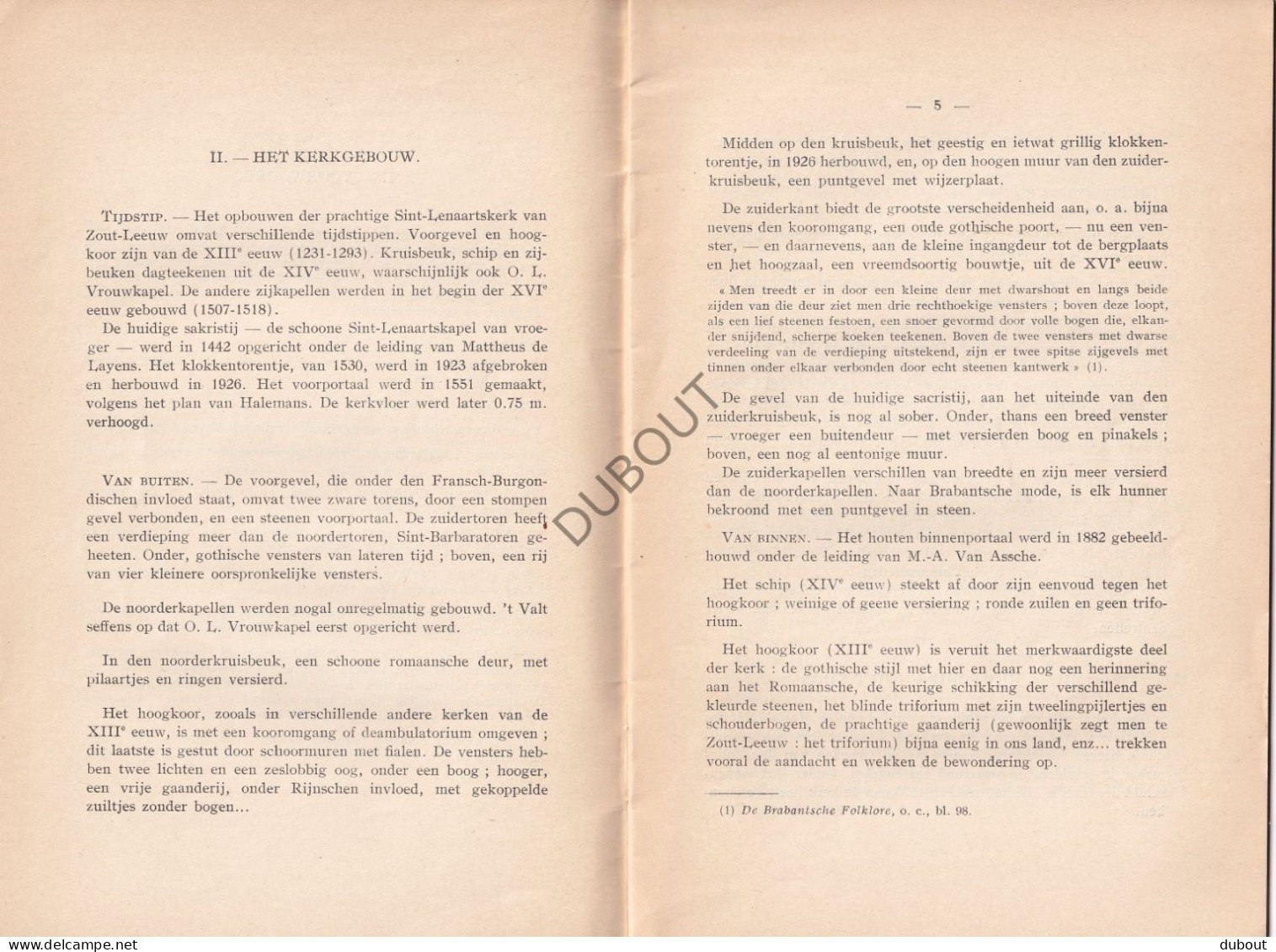 Zoutleeuw - Gids Sint-Leonarduskerk - 1931 - Derde Uitgave (V2339) - Antique