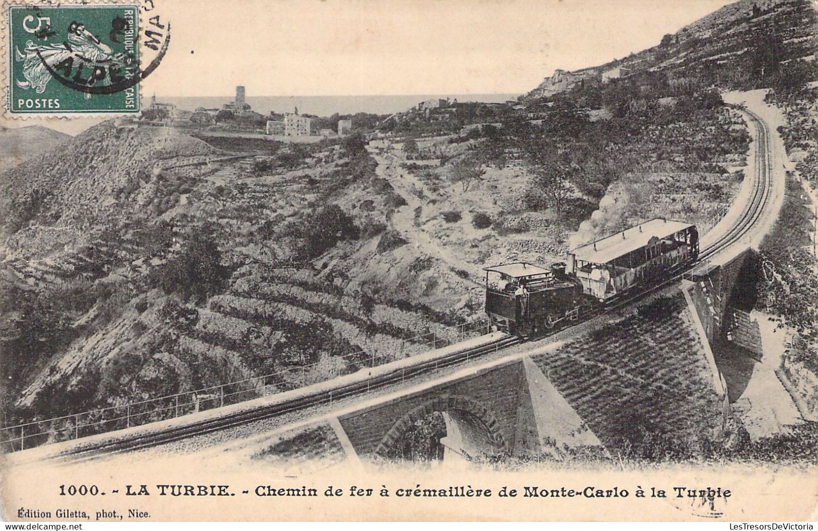 France - 06 - LA TURBIE - Chemin De Fer à Crémaillère De Monte Carlo à La Turbie - Carte Postale Ancienne - La Turbie