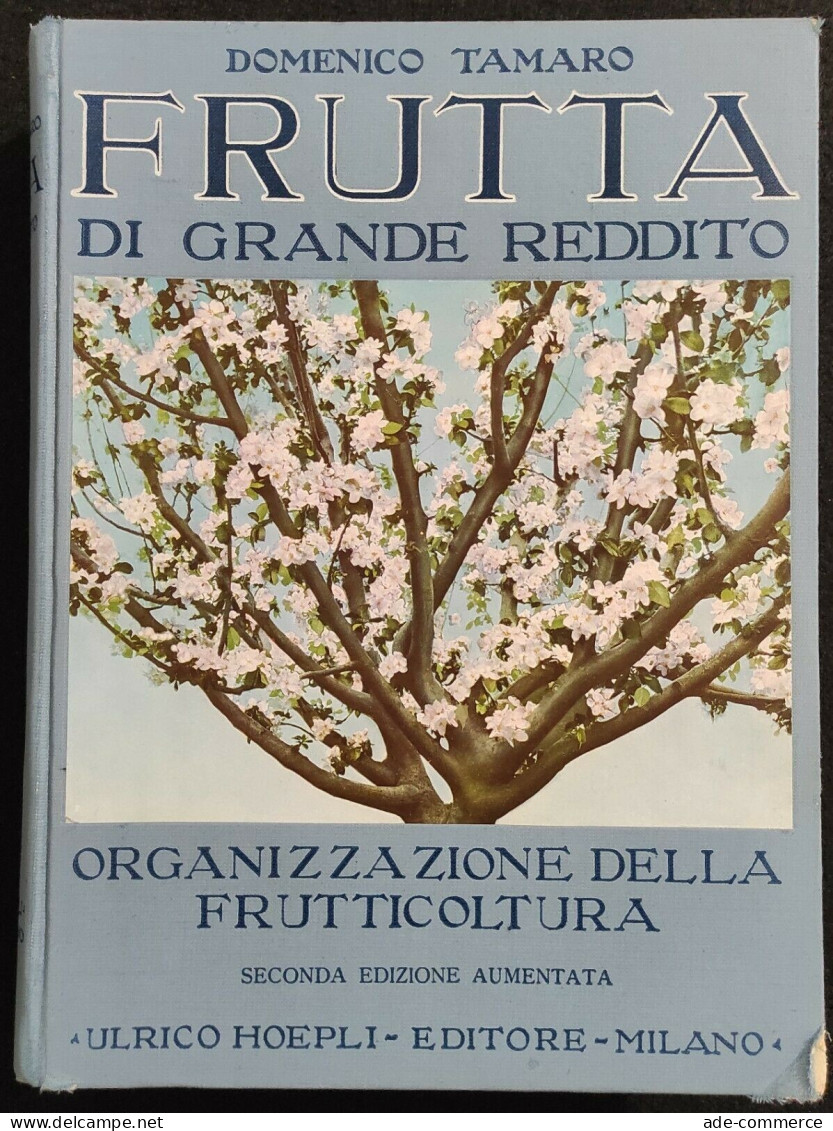 Frutta Di Grande Reddito - Frutticoltura - D. Tamaro - Hoepli - 1935 - Manuale - Giardinaggio