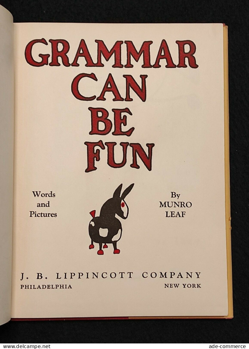 Grammar Can Be Fun - Munro Leaf - 1934 27^ Impression - Enfants