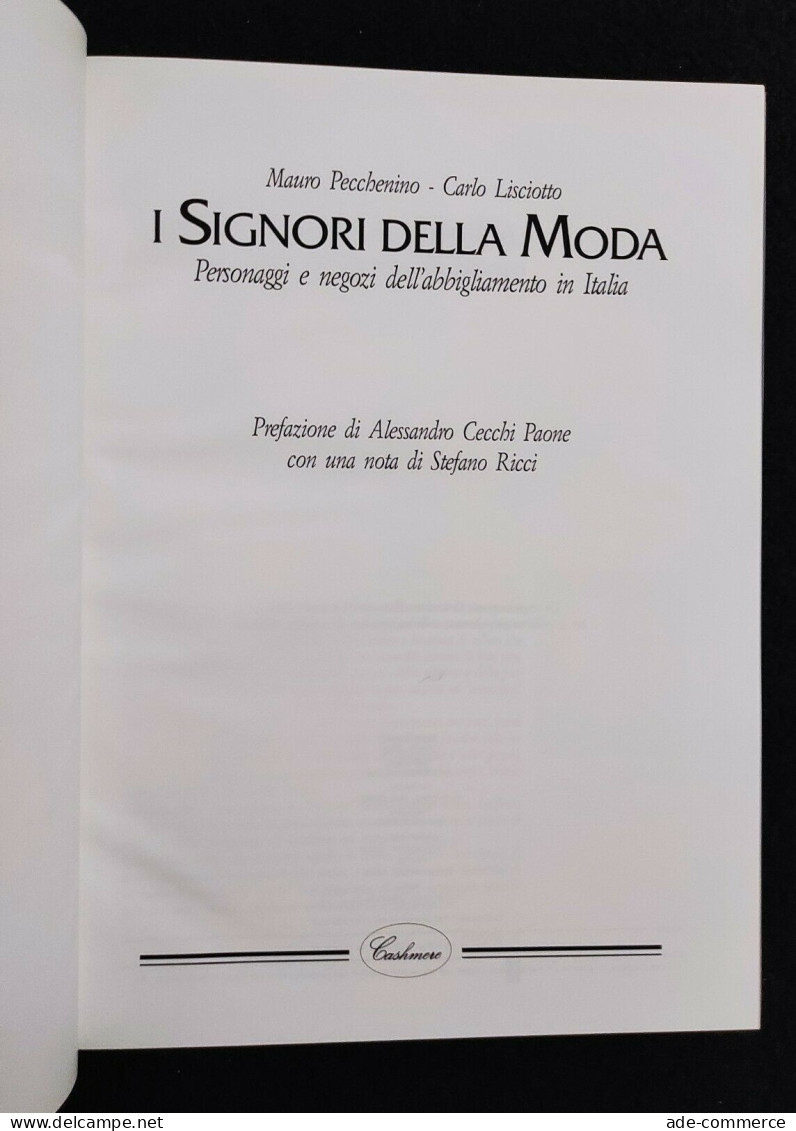 I Signori Della Moda - Pecchenino-Lisciotto - A. Cecchi Paone - Cashmere -1991 - Other & Unclassified