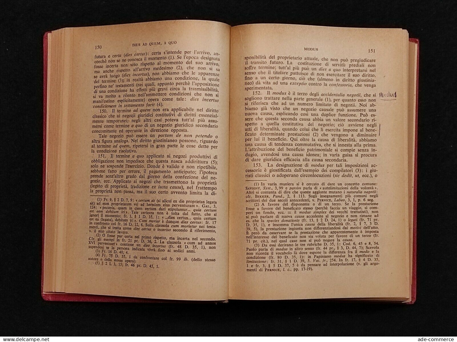 Manuale Di Pandette -  Ferrini - Soc. Ed. Libraria - 1953 - Picc. Bibl. Scient. - Manuels Pour Collectionneurs