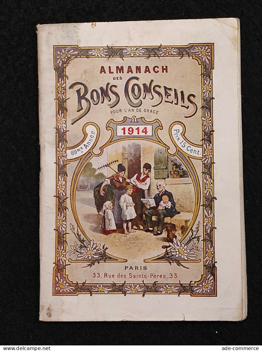 Almanach Des Bons Conseils - 1914 - Manuels Pour Collectionneurs