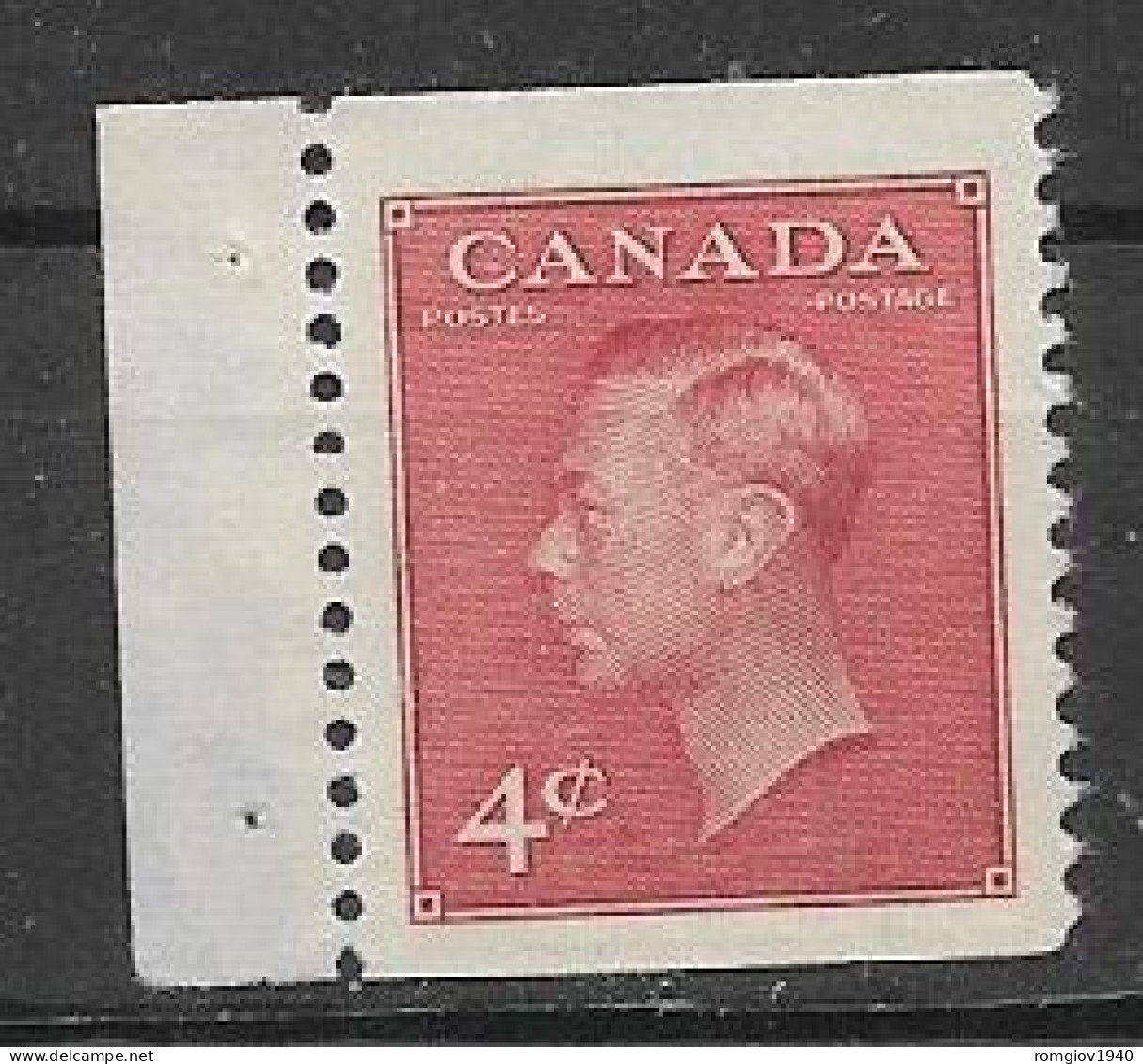 CANADA  1941-51 SERIE ORDINARIA EFFIGE DI GIORGIO VI  YVERT. 239A MNH XF - Unused Stamps