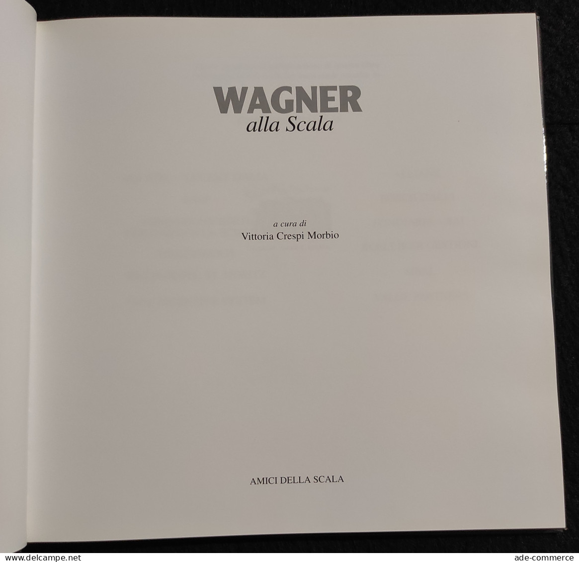 Wagner Alla Scala - Amici Della Scala - Cinéma Et Musique