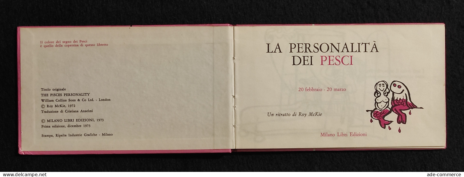 La Personalità Dei Pesci - Un Ritratto Di Roy McKie - 1973 I Ed. - Niños