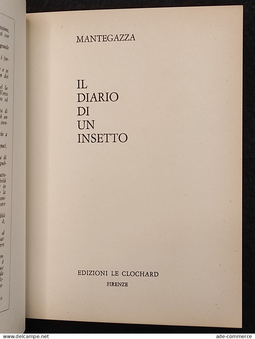 Il Diario Di Un Insetto - Mantegazza - Ed. Le Clochard - 1964 - Niños