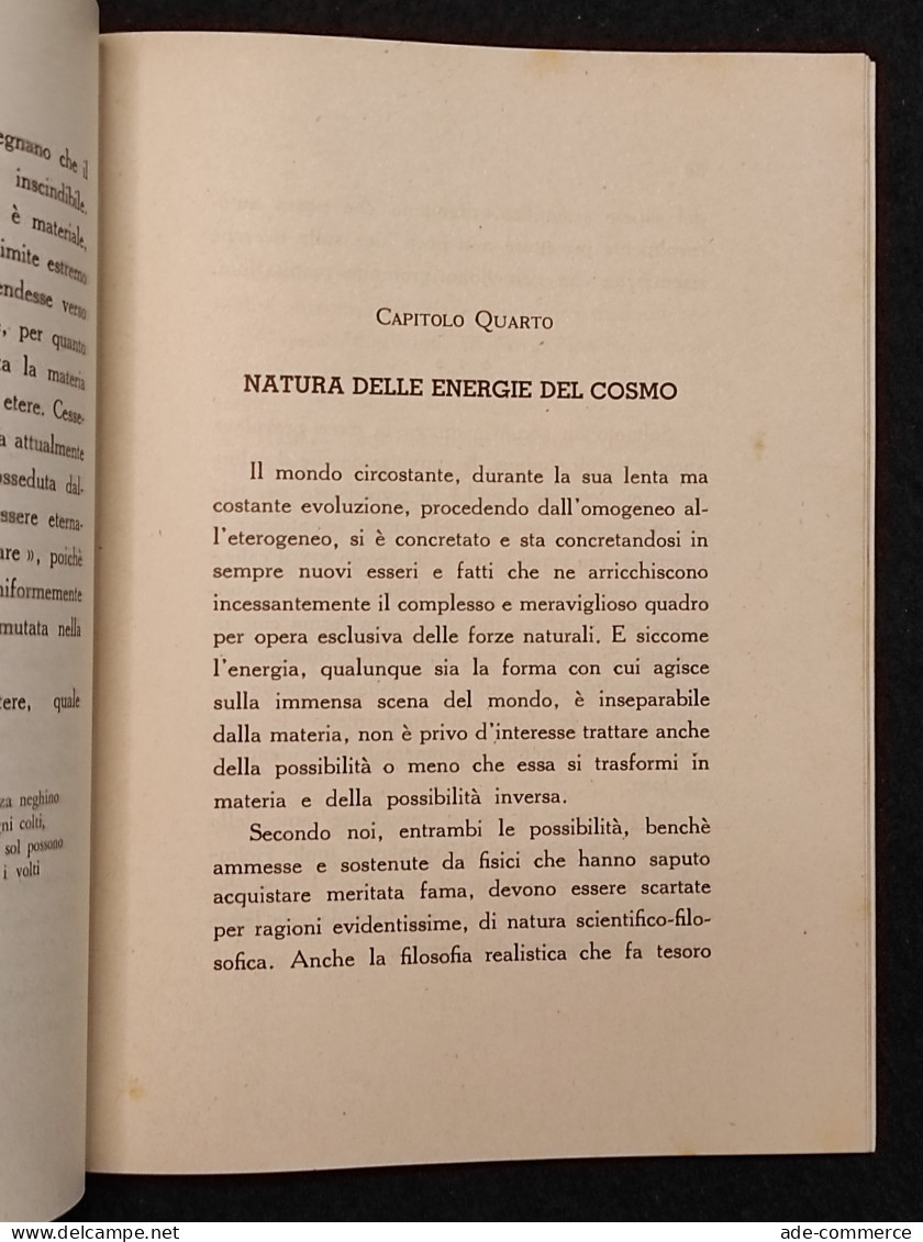 L'Elettricità Nell'Unità Della Natura - P. Gillone - 1956 I Ed - Mathematik Und Physik