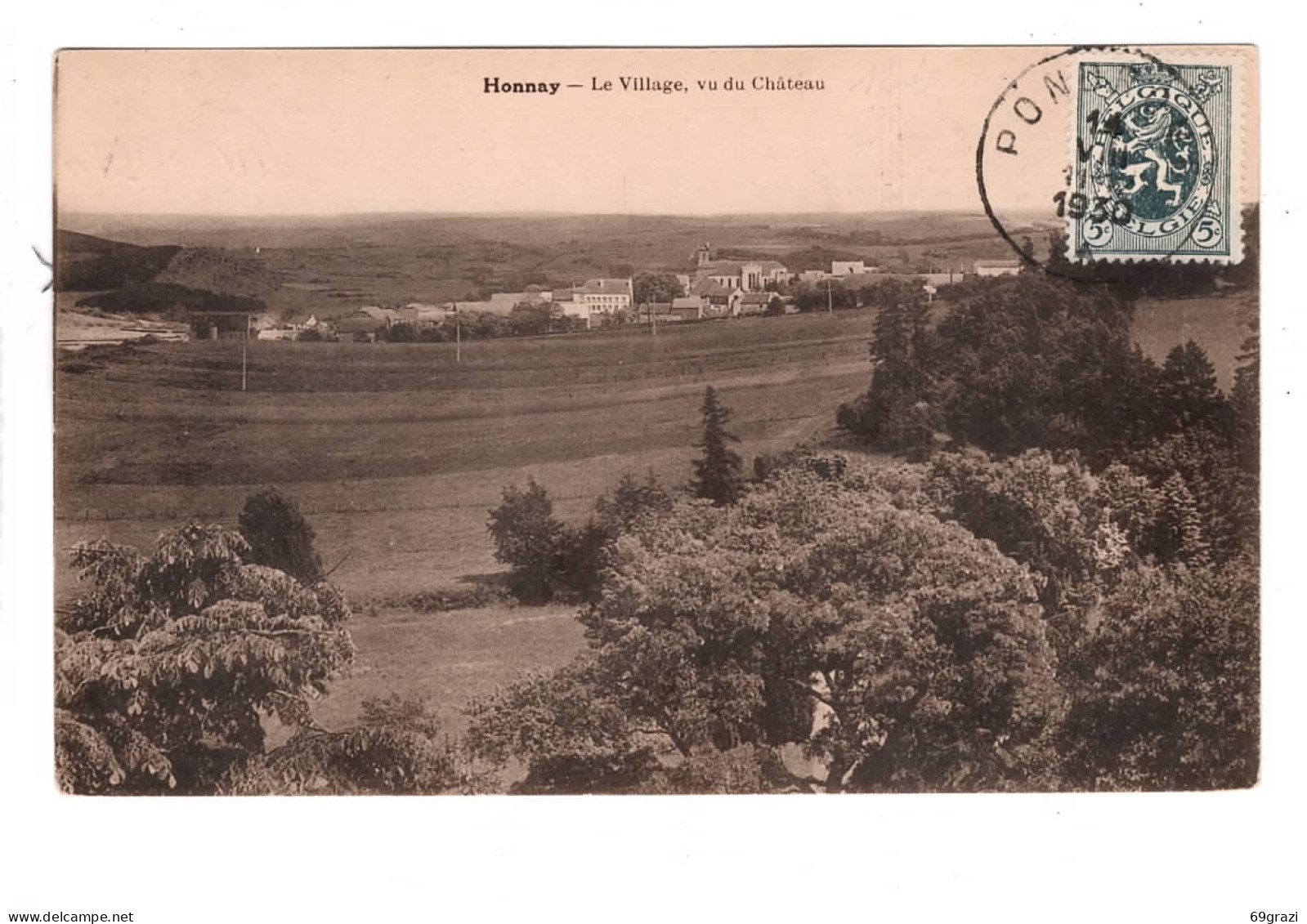 Honnay Le Village Vu Du Château ( Beauraing ) - Beauraing