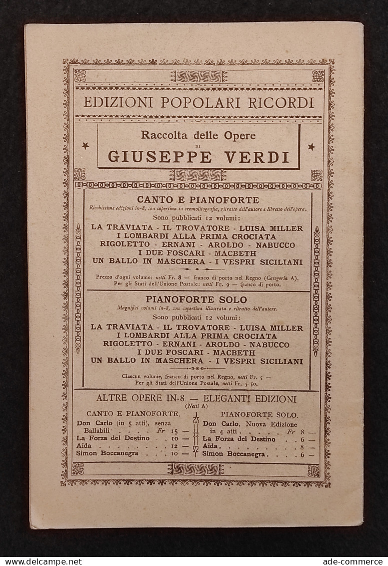 Rigoletto - G. Verdi - F.M Piave - G. Ricordi - Melodramma - Cinema & Music