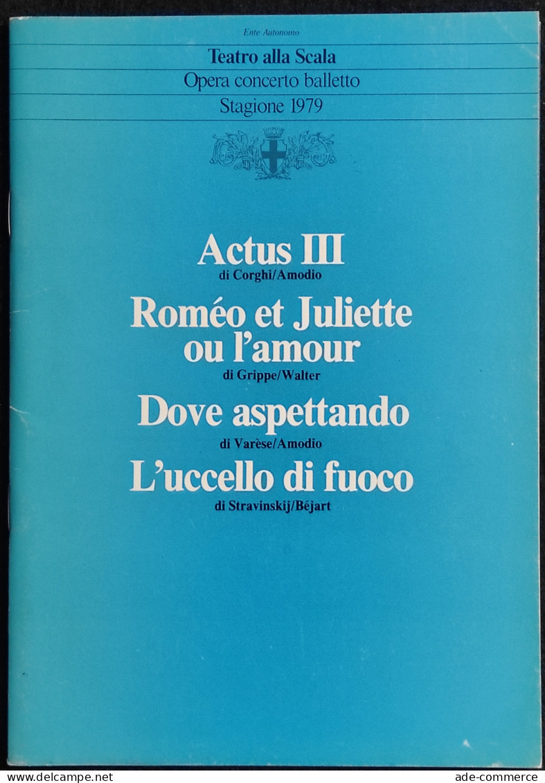 Teatro Alla Scala- Concerto Balletto Stagione 1979 - Cinéma Et Musique