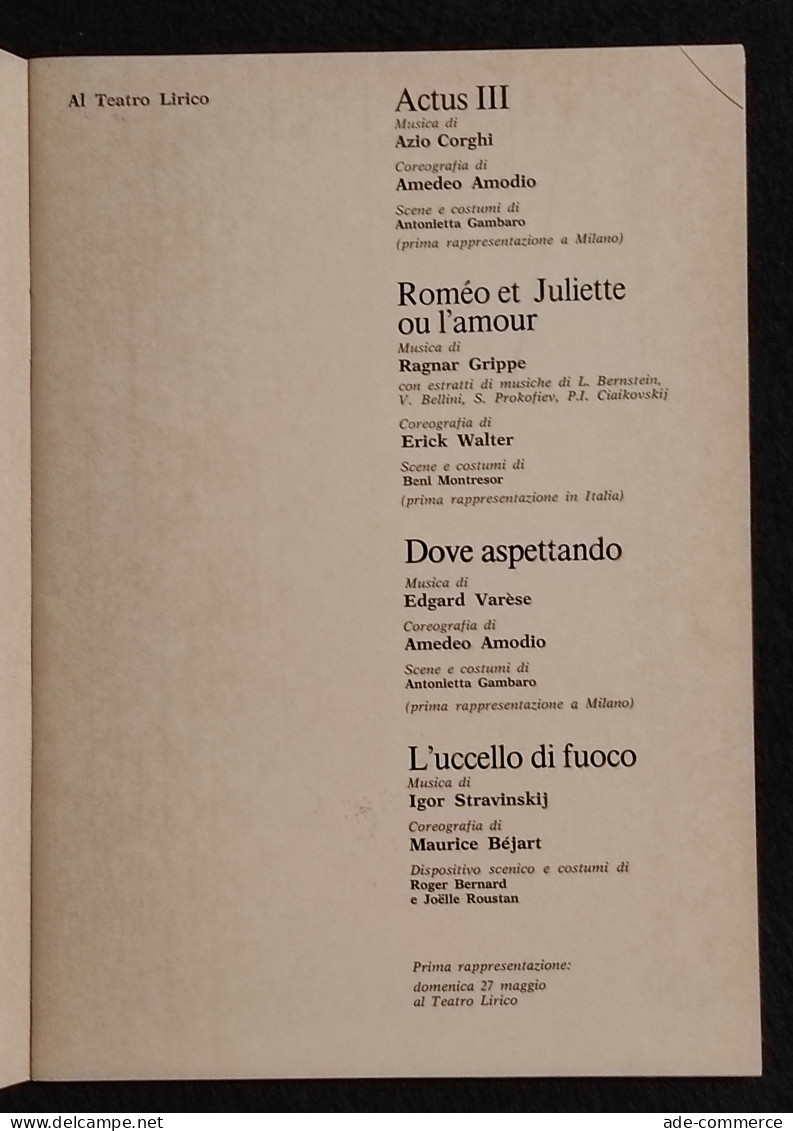 Teatro Alla Scala- Concerto Balletto Stagione 1979 - Cinema & Music