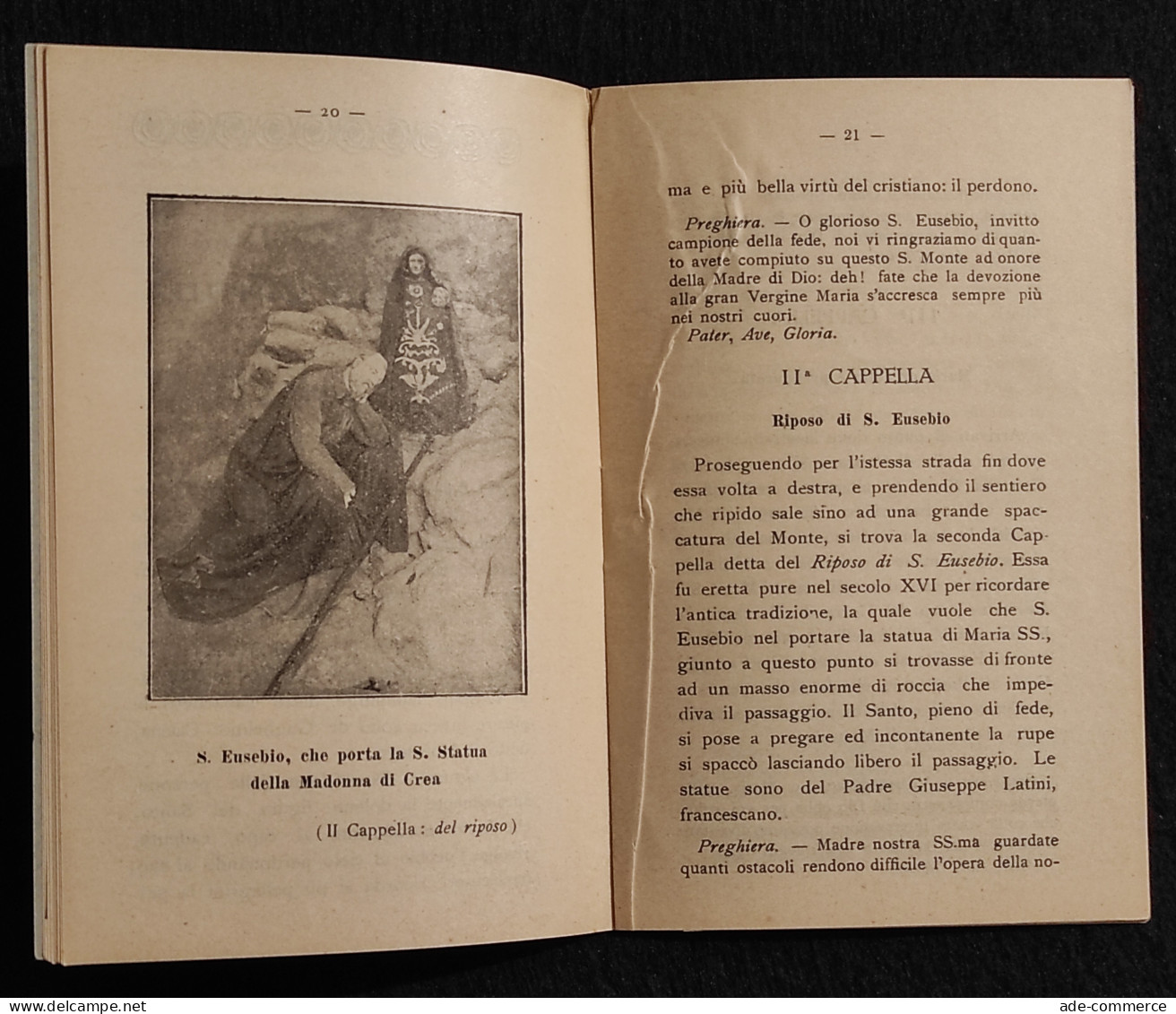 Guida Del Santuario Di Crea - Carlo Bono - 1939 - Turismo, Viaggi