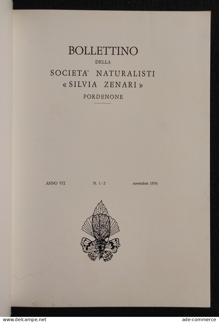 Bollettino Società Naturalisti "Silvia Zenari" -  Novembre 1976 - Garten