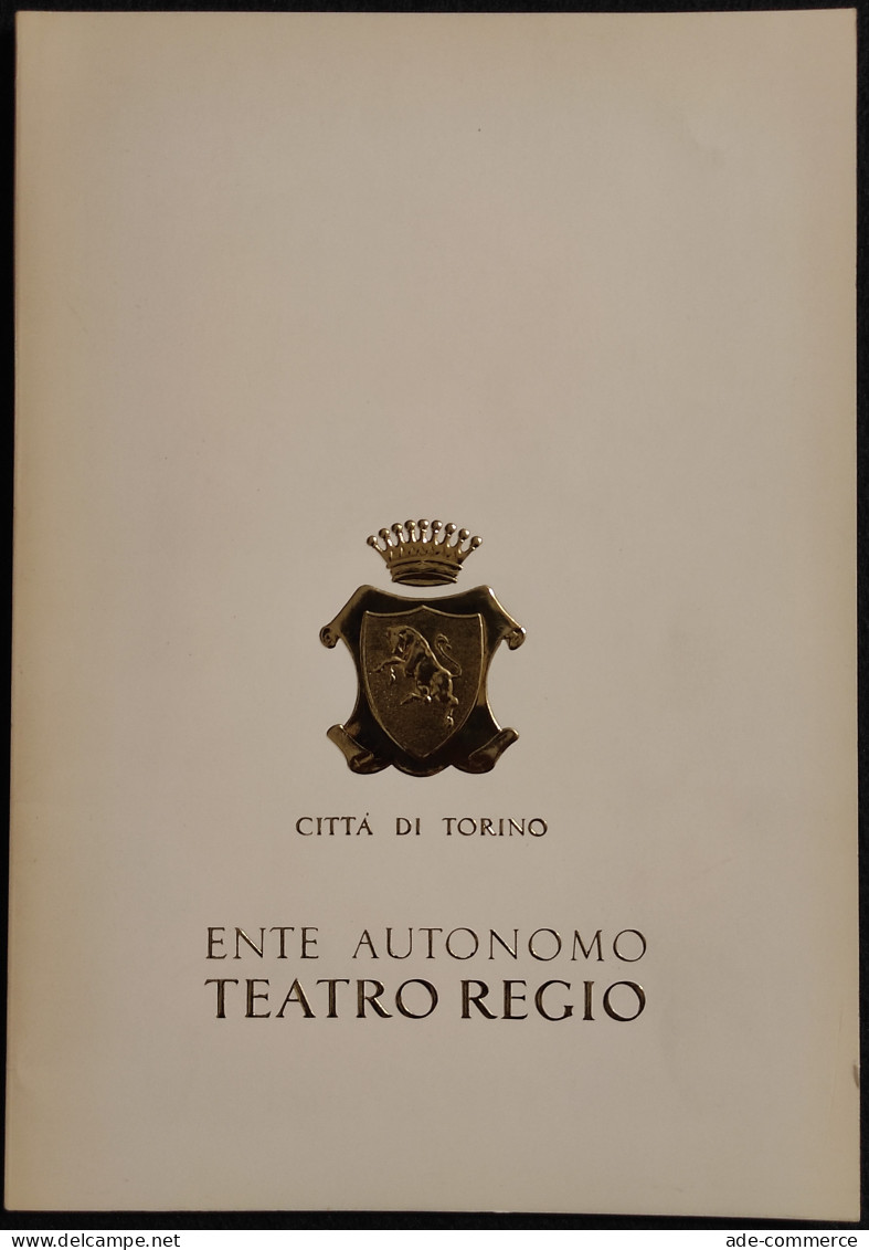 Ente Autonomo Teatro Regio - Città Di Torino - Stagione Lirica 1969-70 - Cinéma Et Musique