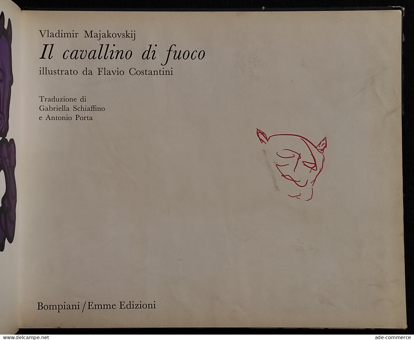 Il Cavallino Di Fuoco - V.Majakovskij - Bompiani/Emme Ed. - 1969 - Niños