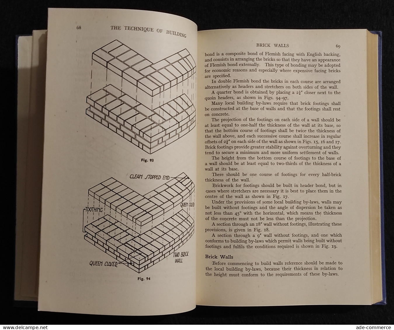 The Technique Of Building - E. G. Warland - Hodder And Stoughton - 1949 - Manuali Per Collezionisti