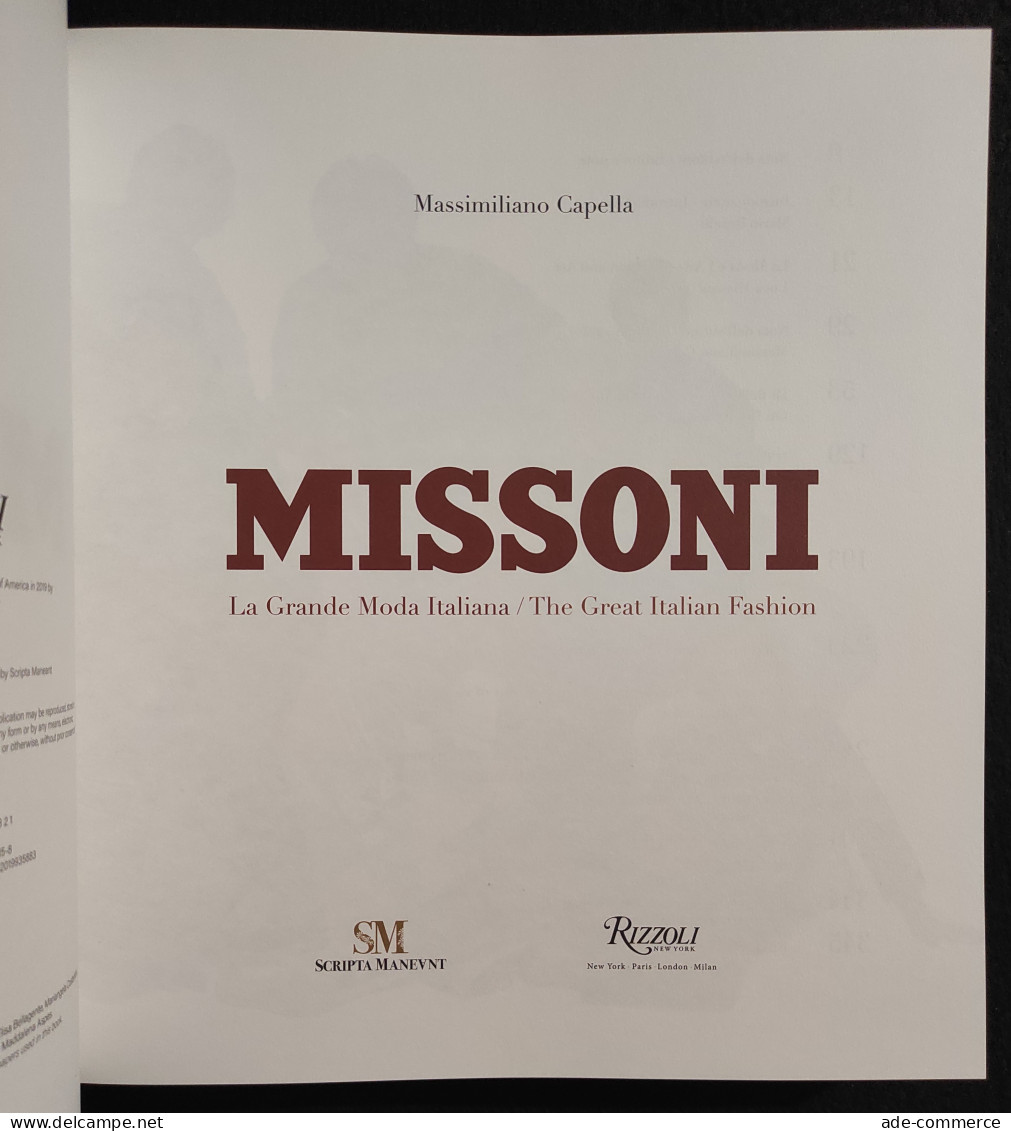 Missoni - La Grande Moda Italiana - Scripta Maneant - 2019 Ed. Lim. Num. - Otros & Sin Clasificación