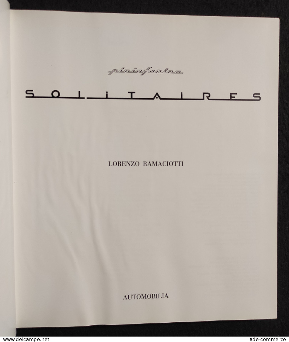 Solitaires - Pininfarina - L. Ramaciotti - Automobilia - 1989 - Motori