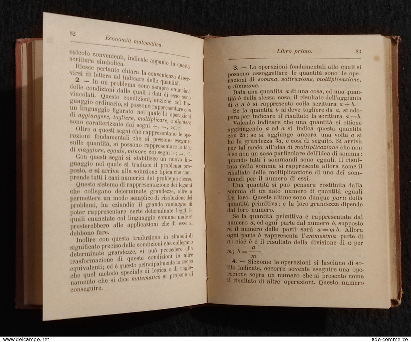 Introduzione Economia Matematica - Manuale Hoepli - 1899 - Manuels Pour Collectionneurs