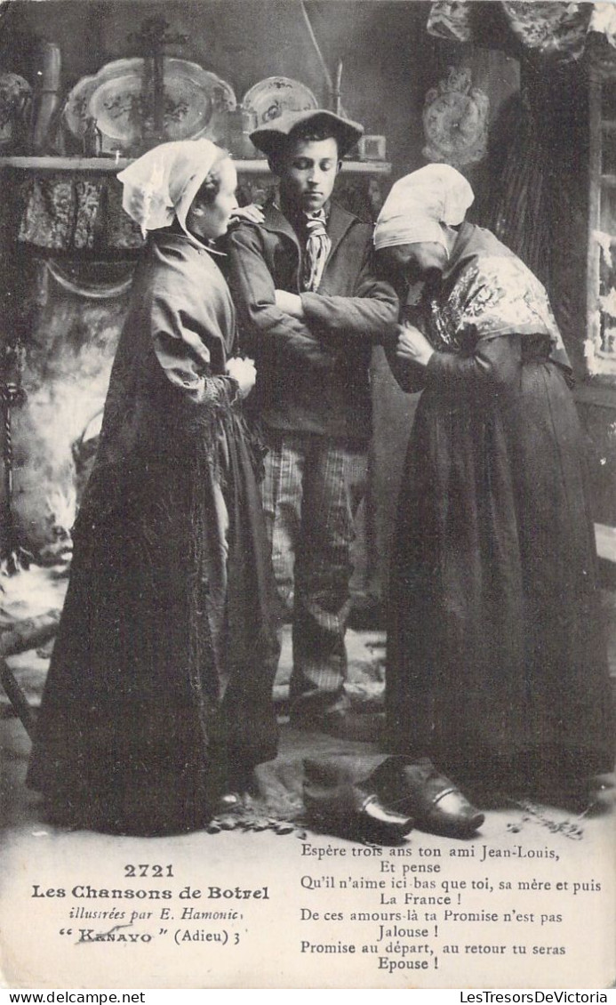 FOLKLORE - Les Chansons De Bostrel - "KENAVO" - Carte Postale Ancienne - Musica