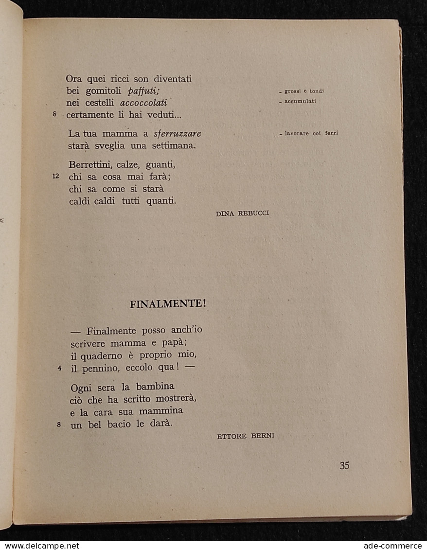Le Più Belle Poesie Per I Fanciulli Dai 6 Agli 8 Anni - Tombolan - 1955 - Enfants