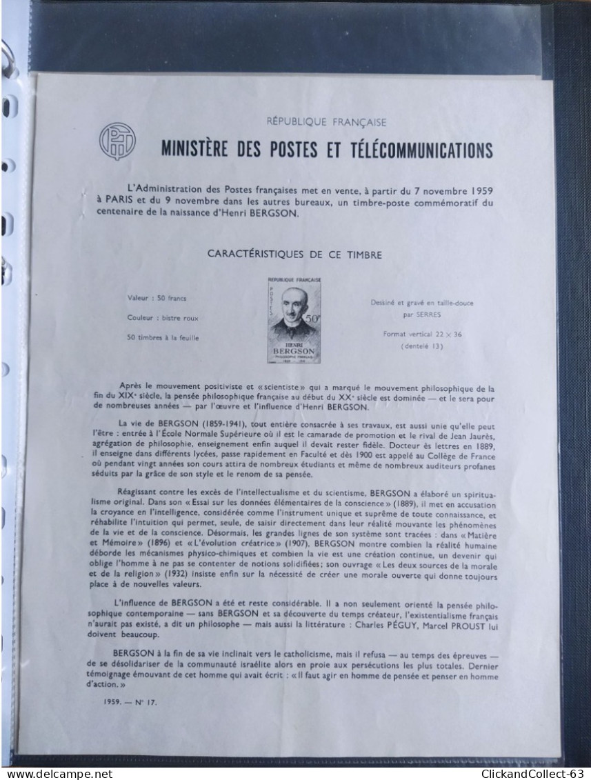 Classeur collection 25 Documents philatélique FDC Général Charles de Gaulle