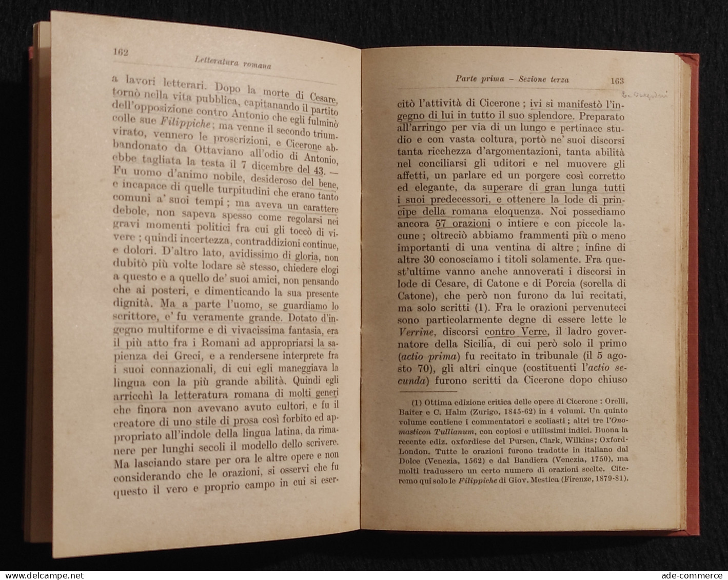 Letteratura Romana - R. Ramorino - Manuale Hoepli - 1930 - Manuels Pour Collectionneurs