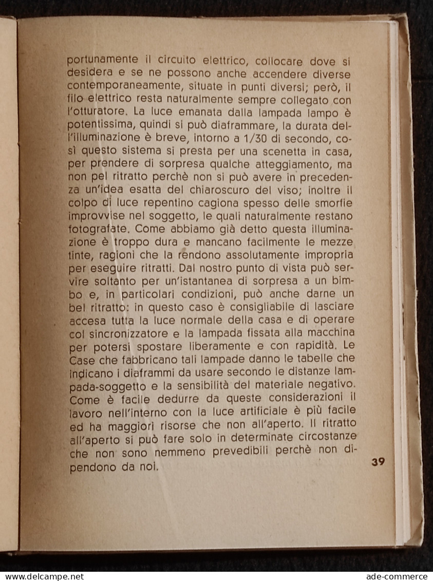 Il Ritratto In Fotografia - A. Ornano - Ed. Poligono - 1945 - Fotografia