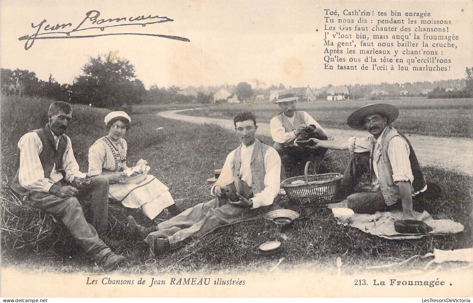 FOLKLORE - Les Chansons De Jean RAMEAU Illustrées - La Froumagée - Carte Postale Ancienne - Music