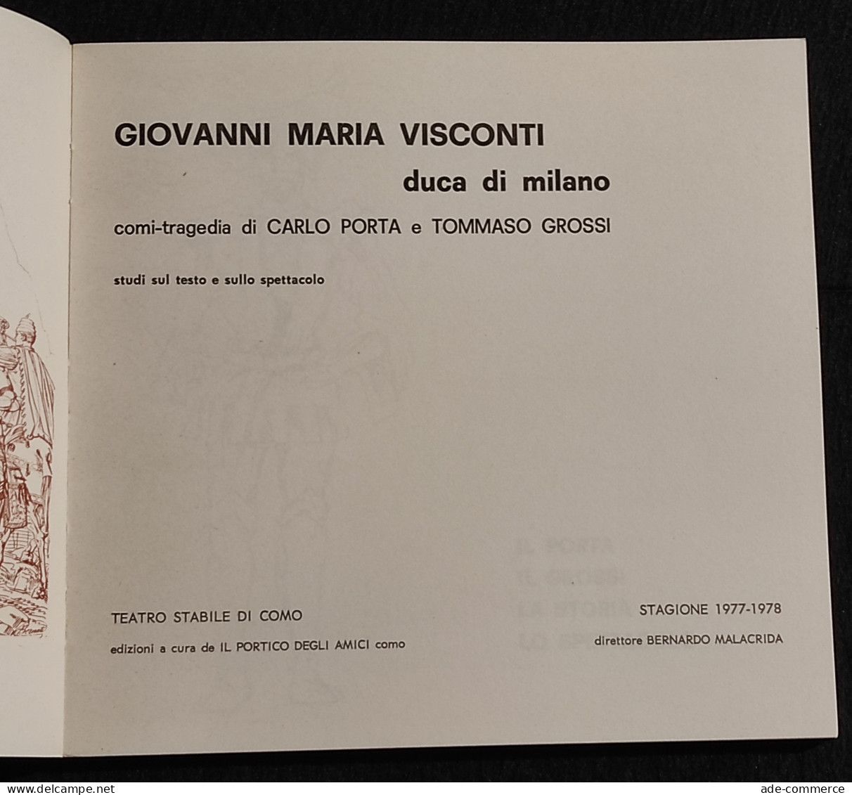 Teatro Stabile Como - Stagione 1977/78 - Giovanni Maria Visconti - 1977 - Cinéma Et Musique