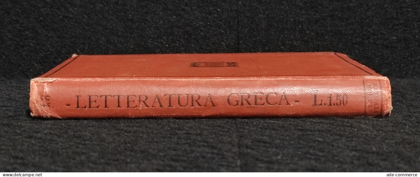 Letteraura Greca - V. Inama - Manuali Hoepli - 1907 - Collectors Manuals