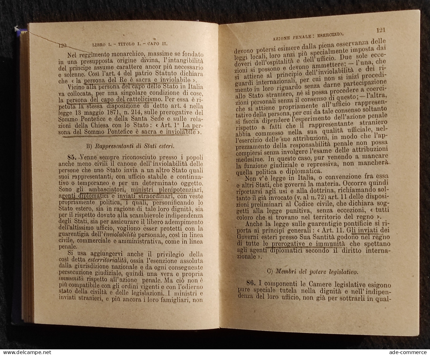 Elementi Di Procedura Penale - L. Lucchini - Manuali Barbèra - 1920 - Manuels Pour Collectionneurs