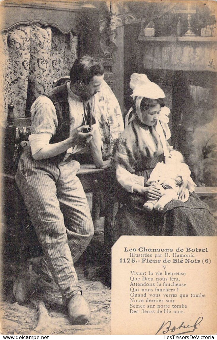 FOLKLORE - Les Chansons De Botrel - Fleur De Blé Noir - Carte Postale Ancienne - Musique