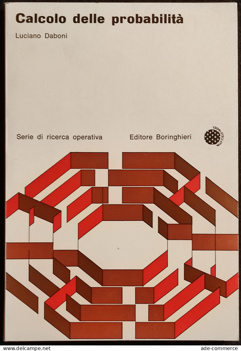 Calcolo Delle Probabilità - L. Daboni - Ed. Boringhieri - 1967 - Matemáticas Y Física