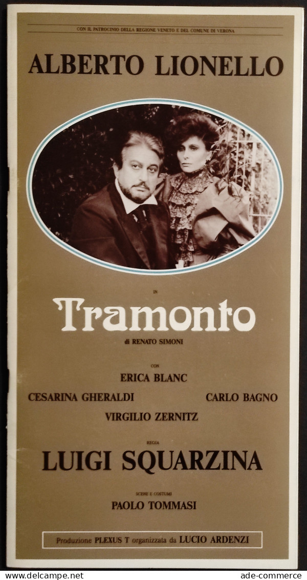 Alberto Lionello - Tramonto - Renato Simoni - L. Squarzina - Plexus T - Film Und Musik