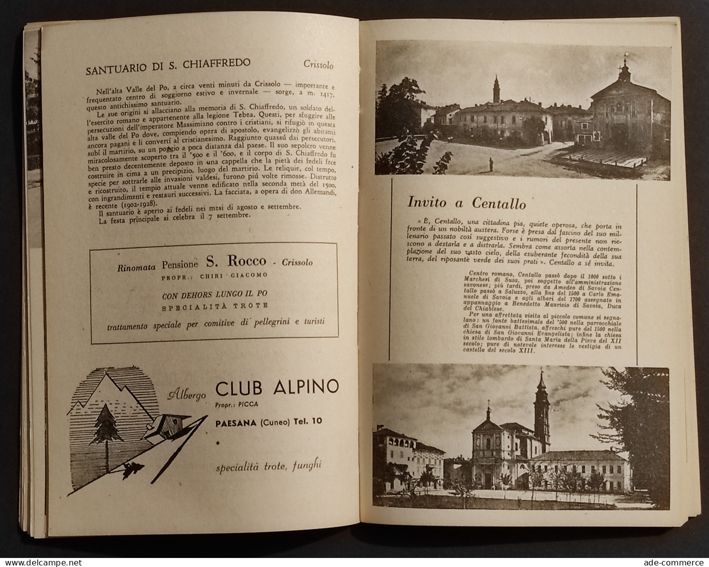 Mete Turistiche - Santuari E Abbazie Piemonte - Ed. Le Strade D'Italia - 1954 - Toursim & Travels