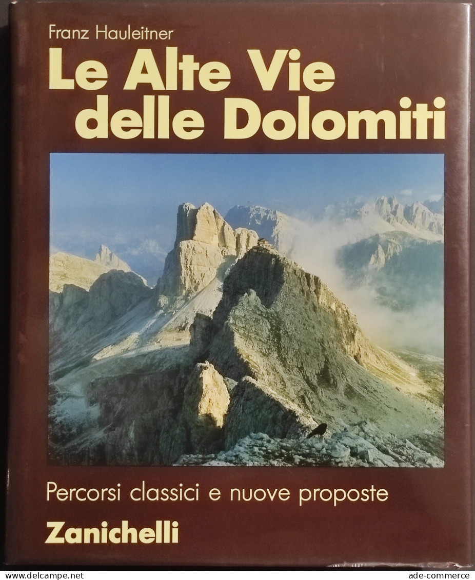 Le Alte Vie Delle Dolomiti - Percorsi Classici E Nuove Proposte - Ed. Zanichelli - 1989 - Turismo, Viaggi