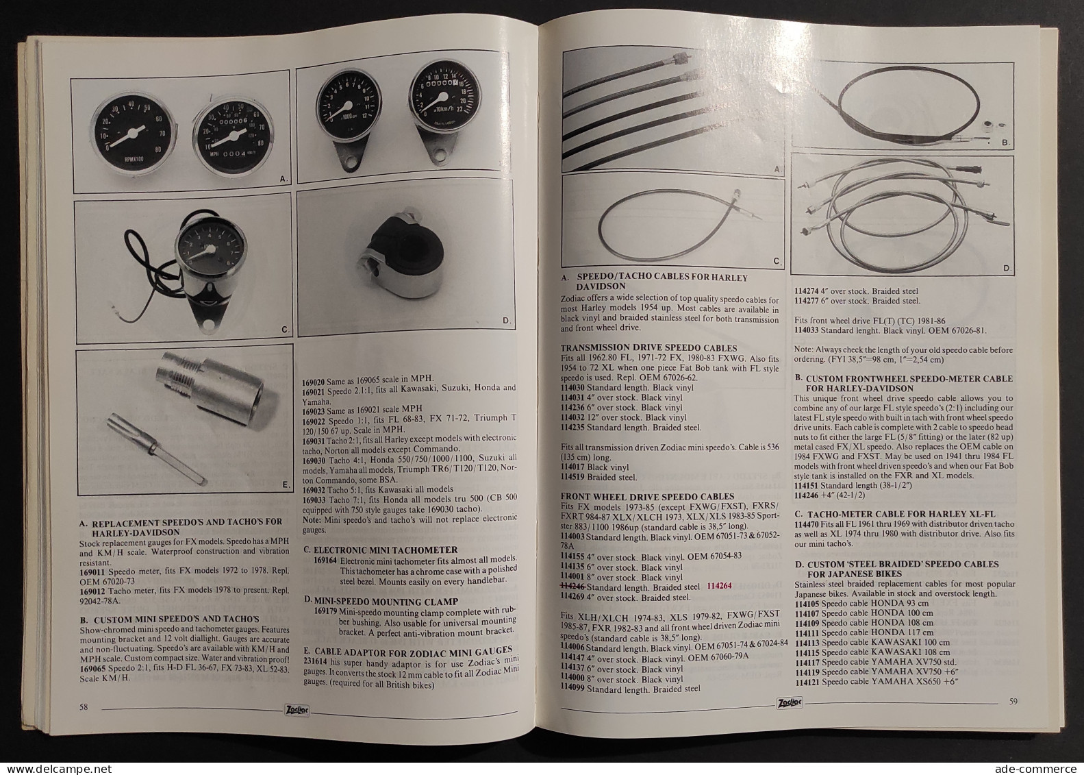 Zodiac - Motorcycle Products European Edition - 1990 - Catalogo - Motori