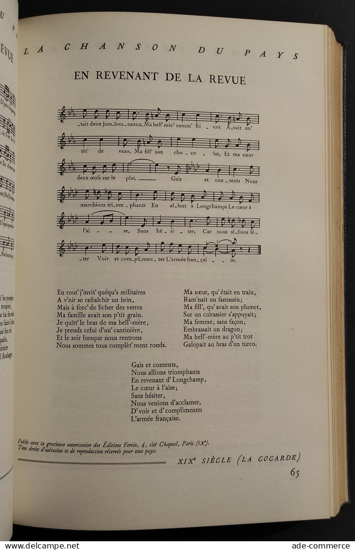 La Chanson Du Pays - Imprimerie Nationale - 1953 - Ed. Num. 167/500 - Cinéma Et Musique