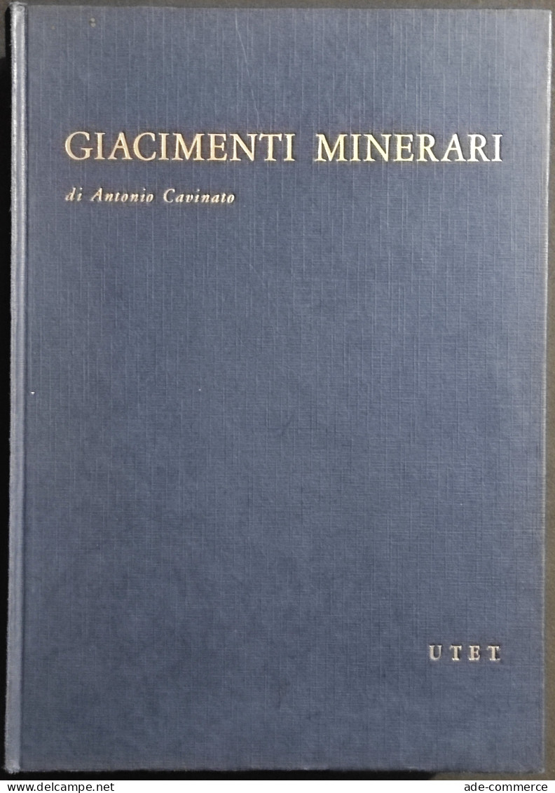 Giacimenti Minerari - A. Cavinato - Ed. UTET - 1964 - Mathématiques Et Physique