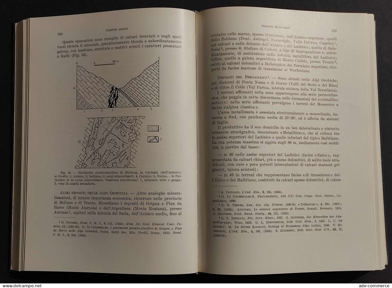 Giacimenti Minerari - A. Cavinato - Ed. UTET - 1964 - Mathématiques Et Physique