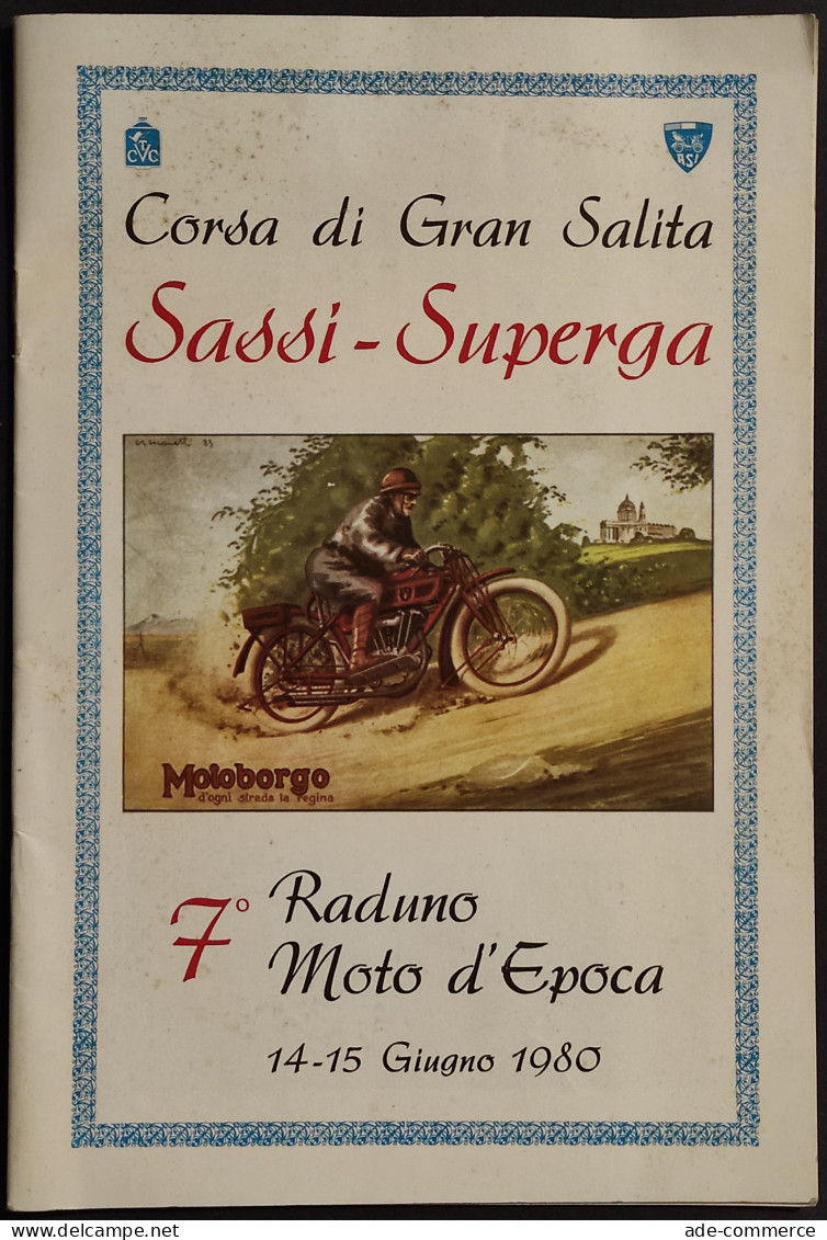 Corsa Di Gran Salita Sassi-Superga - 7^Raduno Moto D'Epoca - 1980 - Motores