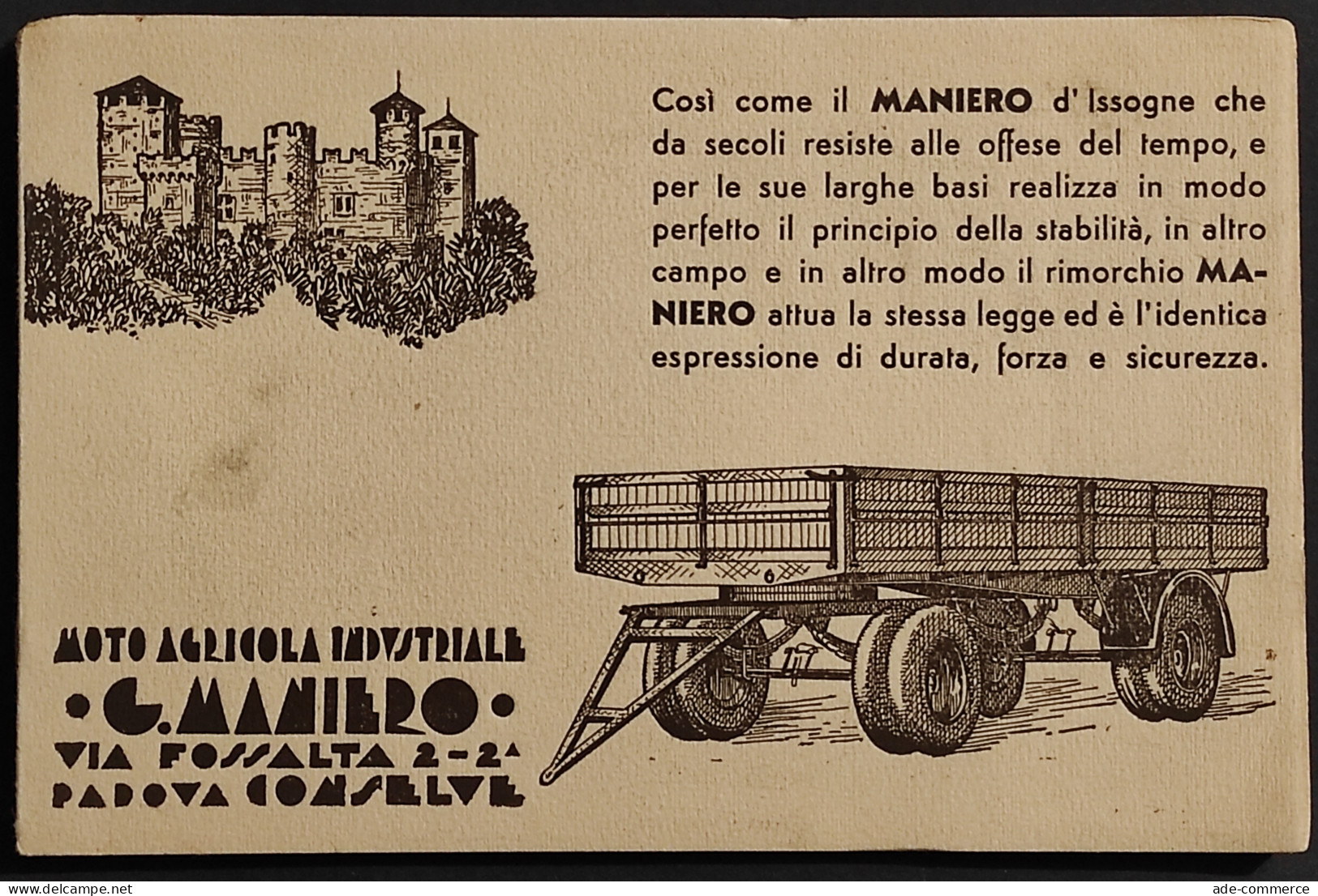 Moto Agricola Industriale - G. Maniero - Motori